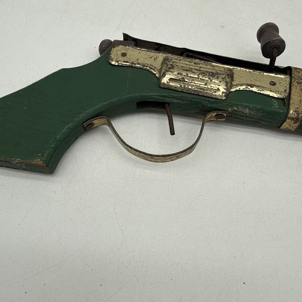 1950's japanese Wooden Tin Cork Gun For Parts Only No Returns - Picture 11 of 11